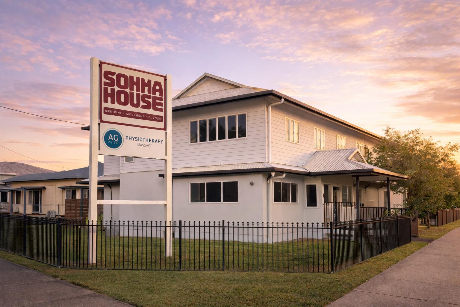 Sohma House building at sunset